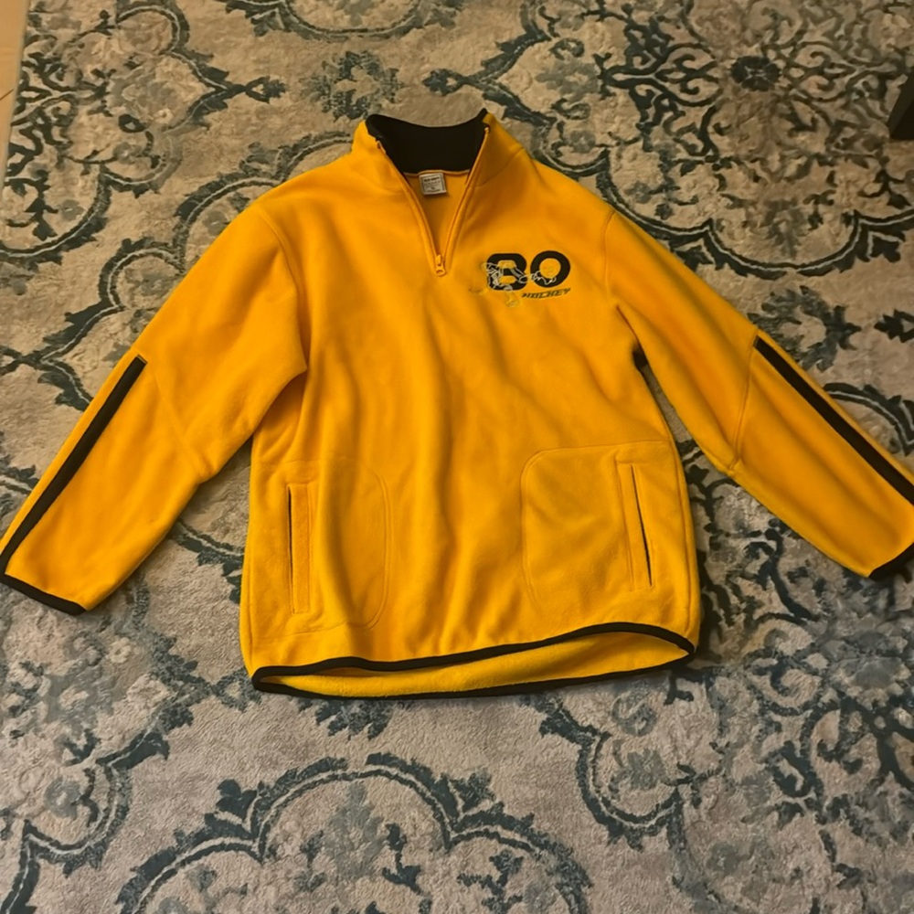 Fleece half zipper sweater
